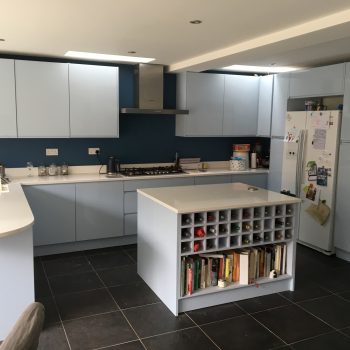 Large island wine rack. Just what everybody needs!