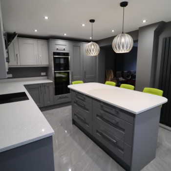 Light Dust Grey Shaker Quatz Worktop 1