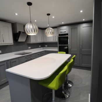 Light Dust Grey Shaker Quatz Worktop 3