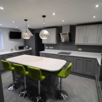 Light Dust Grey Shaker Quatz Worktop 6